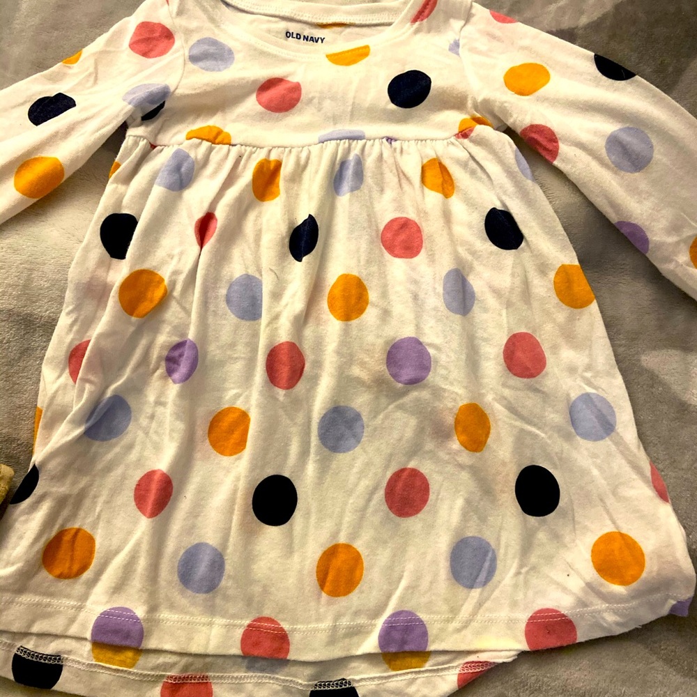 Old Navy navy polkadot Boyfriend khaki shorts